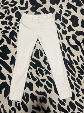 Warp + Weft White Skinny Jeans